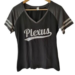 District Black, Grey, White Short Sleeve Baseball Tee Size Medium